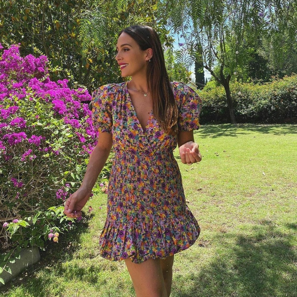 ZARA FLORAL PRINT DRESS NWT